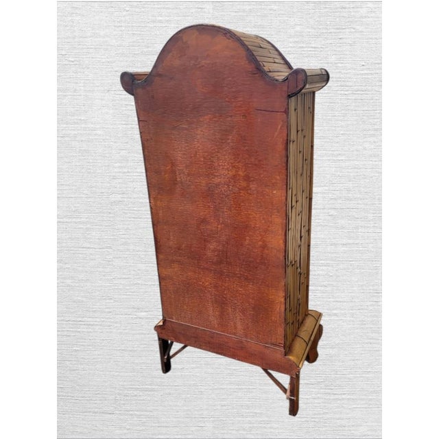 Gampel-Stoll Vintage Bamboo Pagoda 3 Shelf Palm Beach Regency Style Boho Storage Cabinet For Sale - Image 4 of 10