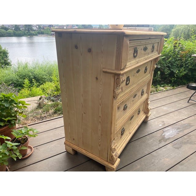 Antique Chest of Drawers in Fir, 1890s For Sale - Image 16 of 18