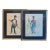 19th Century French and Polish Solider Portrait Watercolor Paintings in Gold Frame - a Pair For Sale