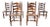 Henkel Harris Early American Rustic Style High Ladder Back Dining Chairs. Set of 6 For Sale