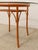 Metal Vintage Bamboo-Style Orange Round Dining Table With Glass Top For Sale - Image 7 of 10