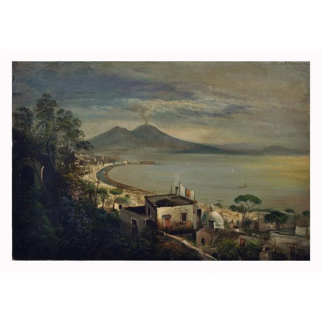 Naples - Ettore Ferrante Italia 2004 - Oil on canvas cm.40x60. In this wonderful canvas E. Ferrante depicts the Gulf of...