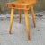 Pine Stool with Concave Seat and Pencil Legs, France, 1970s For Sale - Image 5 of 10