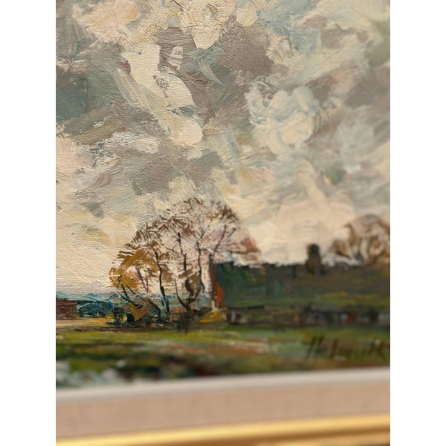 Holmult, Countryside, 1950s, Oil Painting on Canvas, Framed For Sale - Image 7 of 18