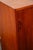 Wood Mid Century Danish Cabinet Highboy Solid Teak Denmark Drawer Sliding Doors Shelf For Sale - Image 7 of 12