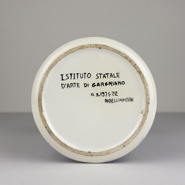1970s Vintage Ceramic Vase, Italy, 1971 For Sale - Image 5 of 15
