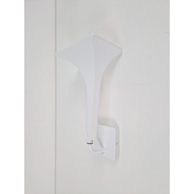White Vintage Solaris Wall Lamp by L. Cesaro for Tre Ci Luce, Italy, 1970s For Sale - Image 8 of 12