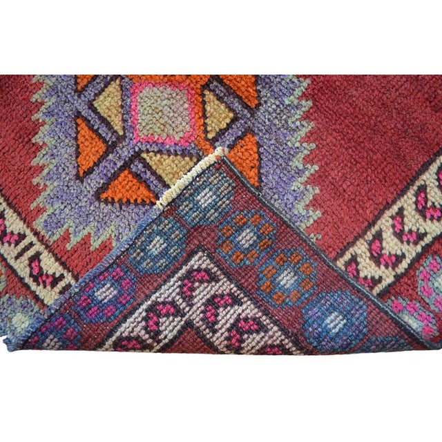 1970s Vintage Hand Knotted Runner Rug - 2′10″ × 13′5″ For Sale - Image 11 of 12