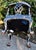 Vtg. Corner Chair Black Lacquer Gilt Chippendale Roundabout For Sale - Image 11 of 16