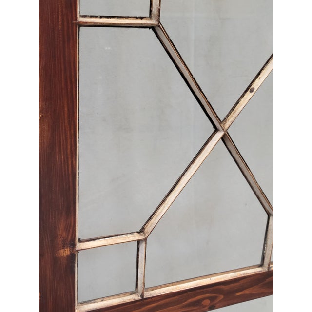 Wood Antique English Mahogany Single Door Curio Display Cabinet For Sale - Image 7 of 16