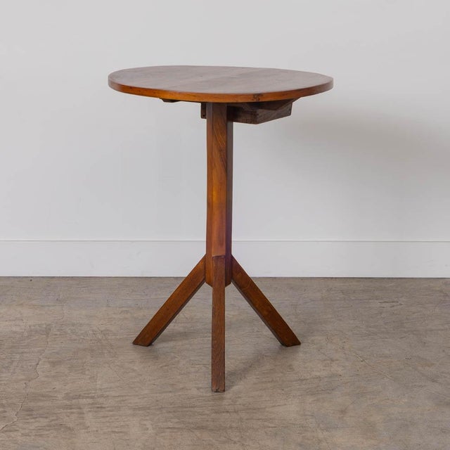 1950s French Wood Side Table For Sale In Los Angeles - Image 6 of 12