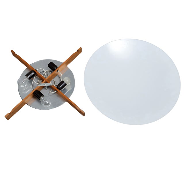 Metal Scandinavian Modern Ceiling or Wall Lamp by Östen Kristiansson for Luxus, 1960s For Sale - Image 7 of 10