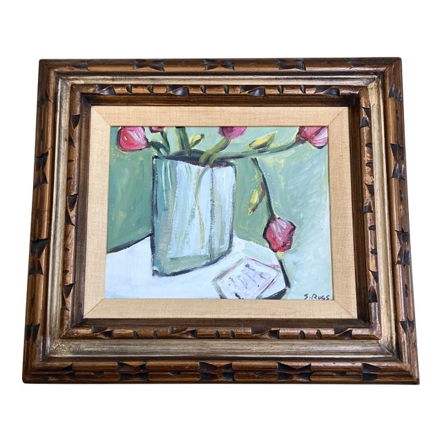 Contemporary Original Stewart Ross Modernist Still Life Painting For Sale