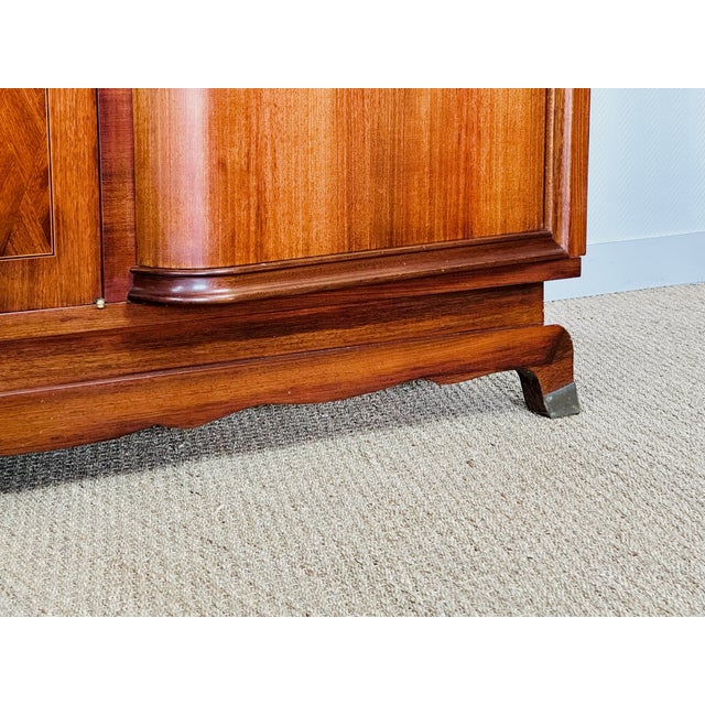 Art Deco French Walnut Sideboard by Jules Leleu, 1930s For Sale - Image 13 of 17