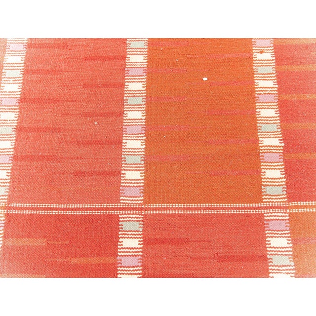 Oversized Swedish Style Flat-Weave Wool Rug by Doris Leslie Blau Size: 17'1" × 22'6" (520 × 685 cm) This striking...