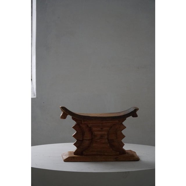 West African Hand Carved Hardwood Ashanti Stool, 1960s For Sale - Image 12 of 14