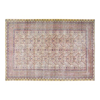 Vintage Turkish Anatolian Hand Knotted Wool Rug, 7'4''x11' For Sale