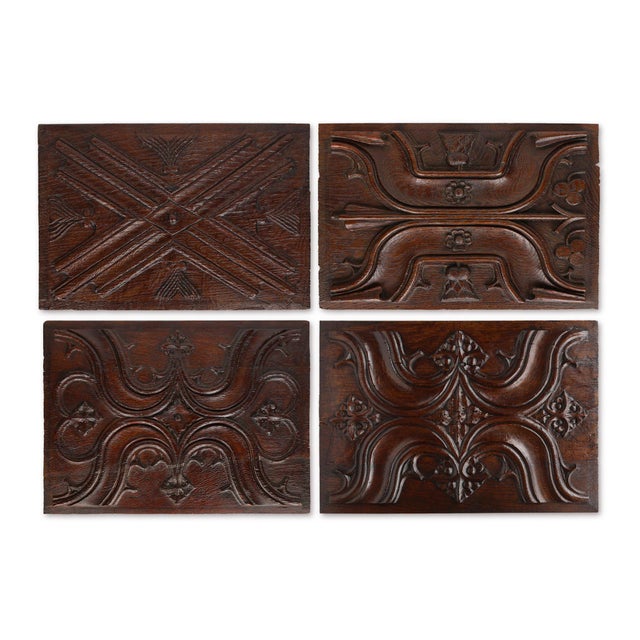 Gothic Sculpted Oak Panel, Belgium, 16th Century For Sale - Image 11 of 12