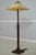Age: Approx: 30 Years Old Details: Finish no.31 High Quality Construction Nice Slag Glass Top Arts & Crafts Oak Signed...