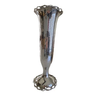 Monumental 18 Inch Gorham Arts & Crafts Sterling Silver Vase Ca. 1909 For Sale