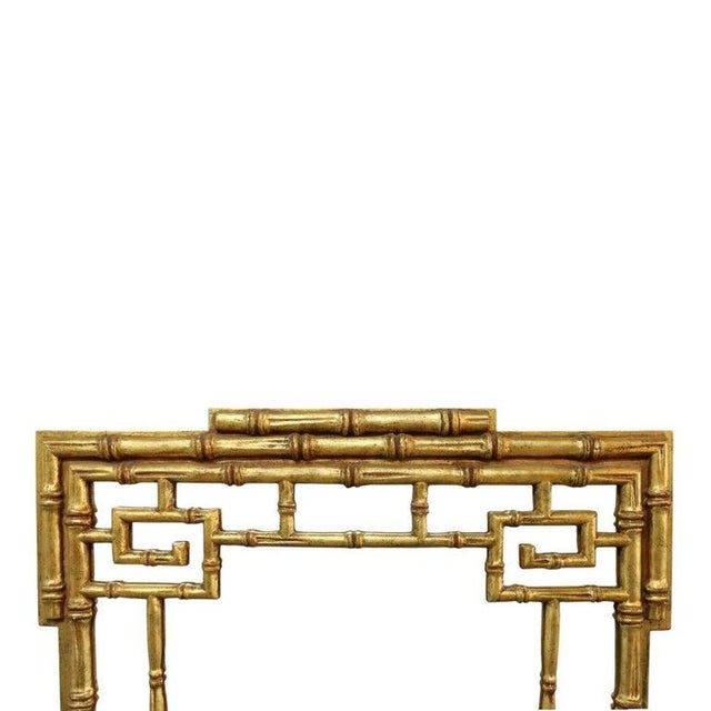 Large Antique Asian Faux Bamboo Gilt Wood Mirror Unsigned C1930 Measures - 47"H x 36.5"W x 1.75"D An exquisite antique...
