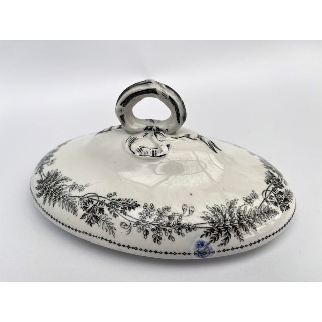 Gray Victorian English Ironstone Alhambra Pattern Tureen Set, 1880, Set of 3 For Sale - Image 8 of 13
