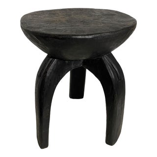 African Vintage /Rare Wood Milk Stool Hehe Gogo People Tanzania 14" H For Sale