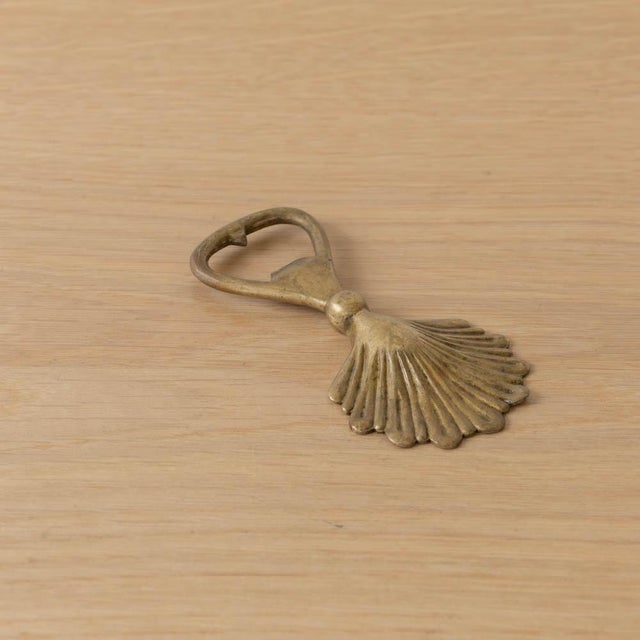 Metal 1950s French Brass Shell Bottle Opener For Sale - Image 7 of 11