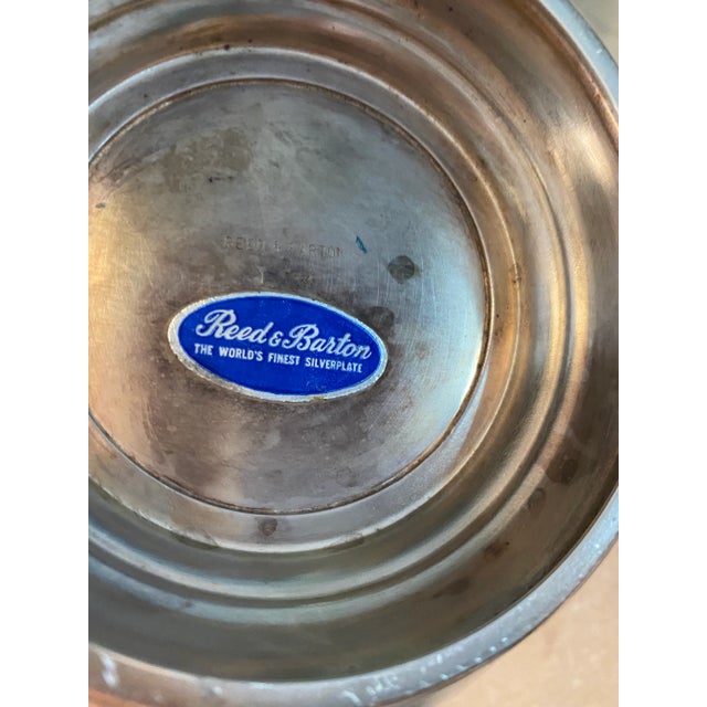 Reed & Barton Reed & Barton Blue Enameled Bowl For Sale - Image 4 of 5