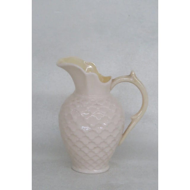 Belleek Ireland Porcelain Luster Rathmore Honeycomb Creamer Small Pitcher For Sale In Miami - Image 6 of 11