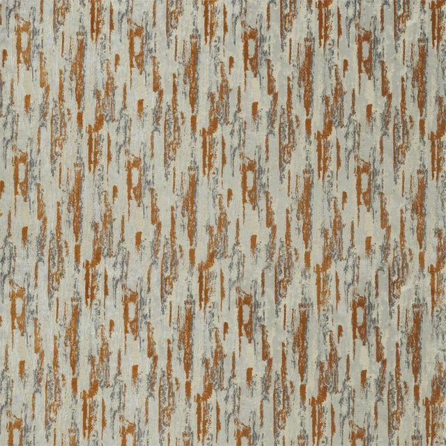 Harlequin Sial Fabric in Pewter/ Bronze For Sale
