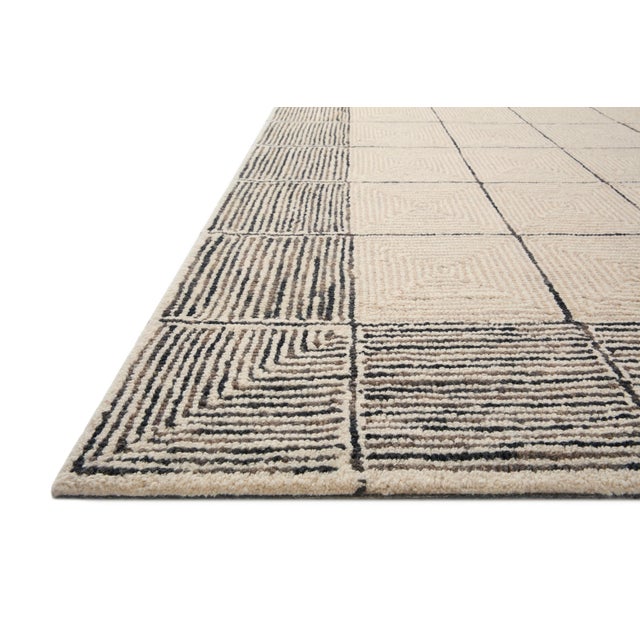 Contemporary Chris Loves Julia x LoloiFrancis Cream / Black 2'-0" x 5'-0" Accent Rug For Sale - Image 3 of 8