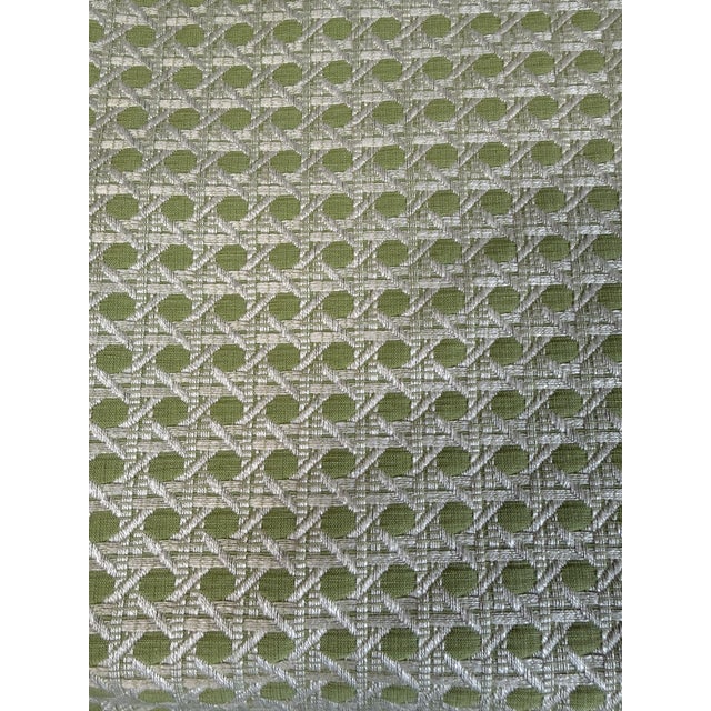 Transitional Brunschwig & Fils "Monterey Woven Texture" in Citron Green 22" Pillows-a Pair For Sale - Image 3 of 4