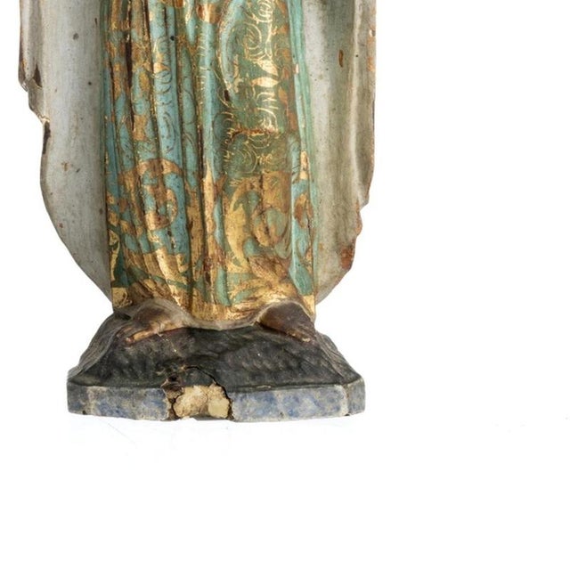Sacred Art Images of Calvary, 1800s, Set of 2 For Sale - Image 5 of 6
