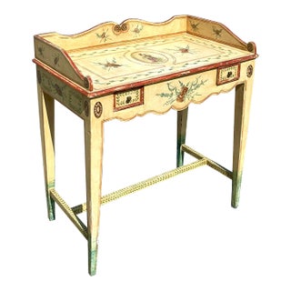 Vintage Regency Hand Painted Gladiator Writing Desk For Sale