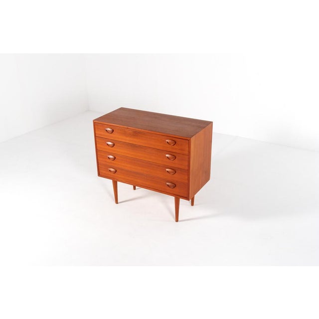 Mid-Century Modern Danish Teak Chest of Drawers by Kai Kristiansen, 1960s For Sale - Image 4 of 14