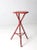 Farmhouse Antique Red Folk Art Table For Sale - Image 3 of 12