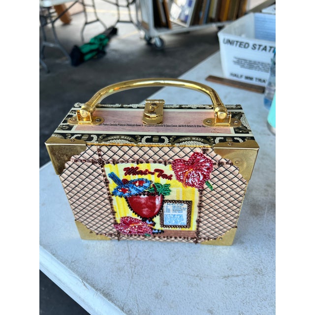 Add a splash of retro, tropical flair to your collection with this unique, handcrafted vintage-style cigar box purse....
