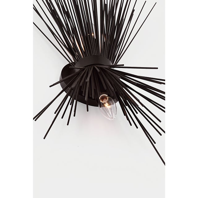 2020s Kelly Wearstler for Visual Comfort Signature Strada Medium Sconce in Aged Iron For Sale - Image 5 of 7