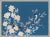 "Chinoiserie Chic" Blue Peonies Birds Art Print by Allison Cosmos For Sale