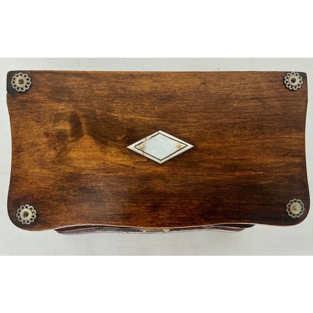Antique Victorian Sowing or Jewelry Box For Sale - Image 10 of 12