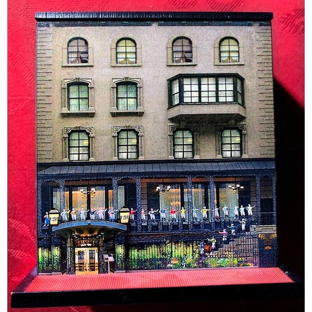 The "21" Club East 52nd Street BLDG Desktop Wood Box Model For Sale In New York - Image 6 of 14