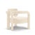 Contemporary Double Arch Armchair in Chenille from Insidherland For Sale - Image 3 of 9