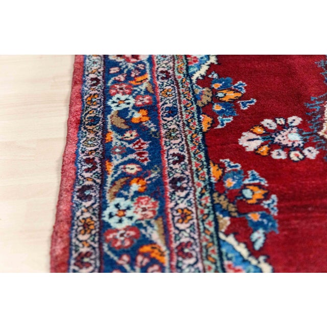 Blue Middle Eastern Hand-Knotted Rug For Sale - Image 8 of 15