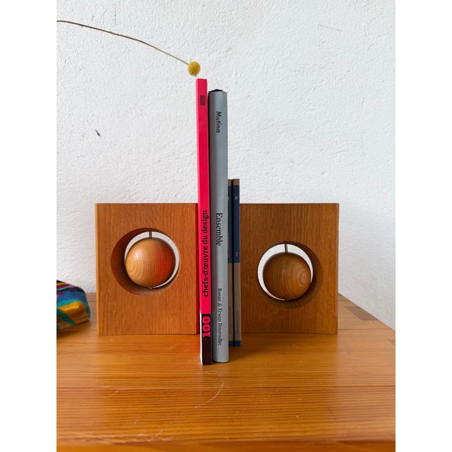 Constructivist Wooden Bookends, 1970s, Set of 2 For Sale - Image 14 of 18