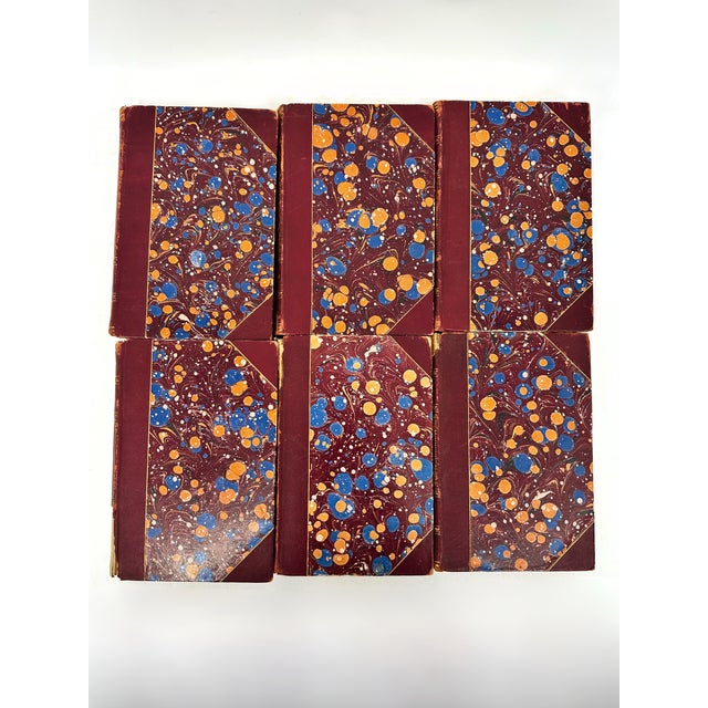 Late 19th Century Late 19th Century Muhlbach Novels Leather Bound Books- Set of 6 For Sale - Image 5 of 9