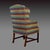 Vintage Wingback Armchair With Custom Hamilton Upholstery For Sale - Image 9 of 12
