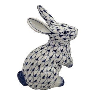 Vintage MCM Andrea by Sadek Porcelain Hand Painted Rabbit Figurine For Sale
