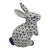 Vintage MCM Andrea by Sadek Porcelain Hand Painted Rabbit Figurine For Sale