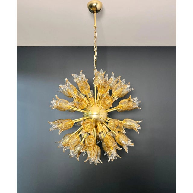Murano Glass Sputnik Chandelier in the style of Toni Zuccheri, 1990s For Sale - Image 16 of 18